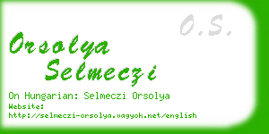 orsolya selmeczi business card